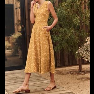 Pact Yellow Midi Dress